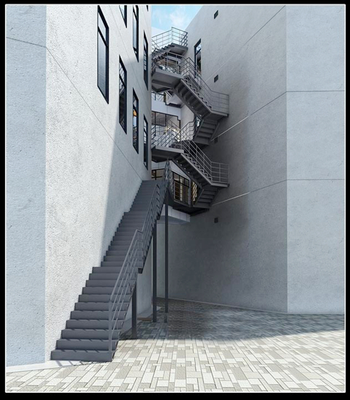 異形鋼結(jié)構(gòu)：鋼結(jié)構(gòu)樓梯